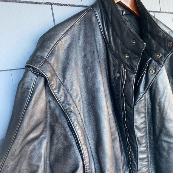 Bally | Jackets & Coats | Vintage Bally Italy Black Lambskin Long ...